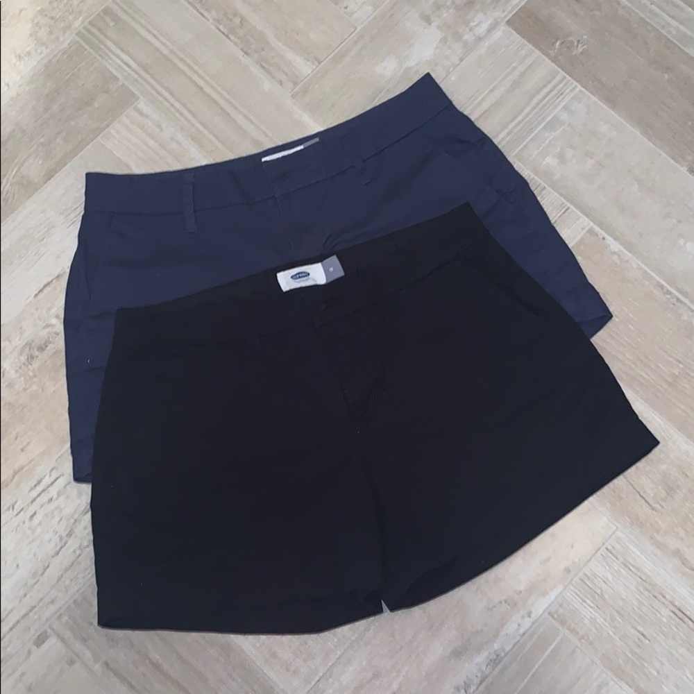 2 Old Navy Shorts (black and navy)